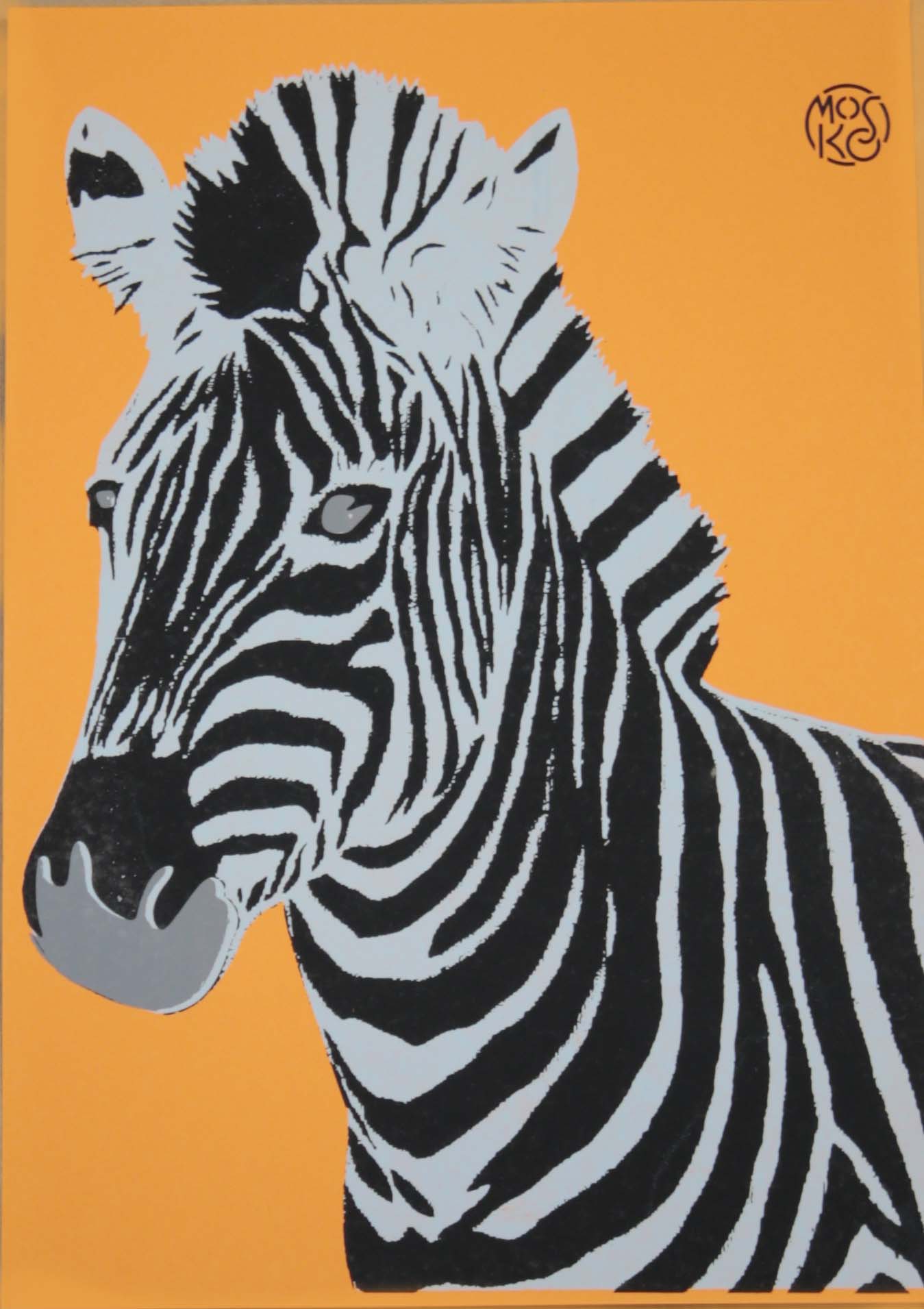 MOSKO  Zebre serigraphie 3